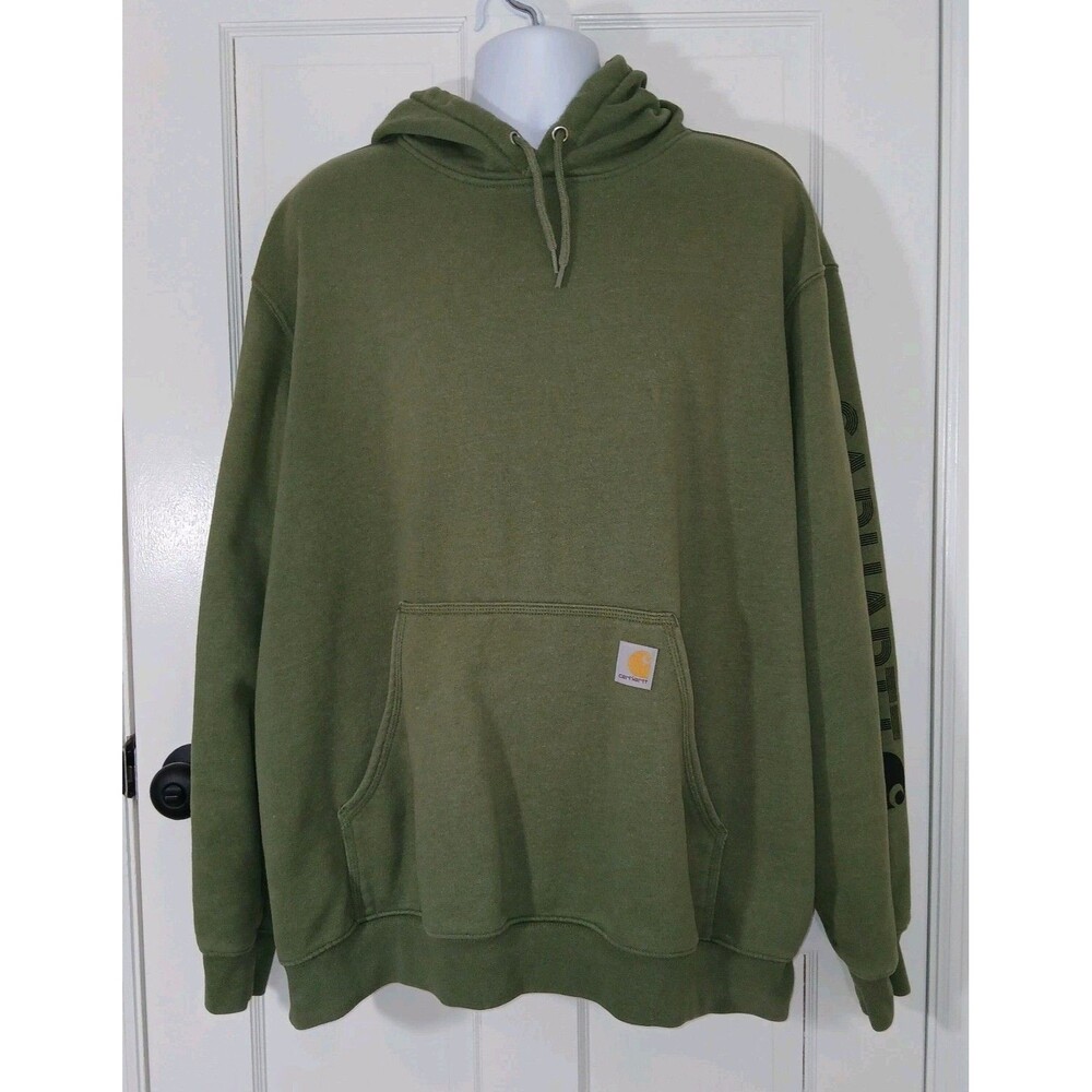 Carhartt Olive Green Pullover Hoodie